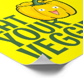 Anpassbare Ernährung Ihre Veggies - Bell Pepper-Ve Poster (Ecke)