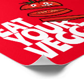 Anpassbare Ernährung Ihrer Veggies - Tomato-Versio Poster (Ecke)