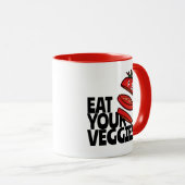 Anpassbare Ernährung Ihrer Veggies - Tomato-Versio Tasse (VorderseiteRechts)