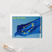 Anpassbare EU-Flagge Karte (Vorderseite/Rückseite Beispiel)