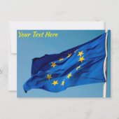 Anpassbare EU-Flagge Karte (Vorderseite)