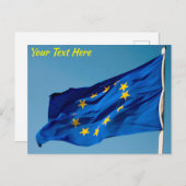 Anpassbare EU-Flagge Postkarte (Vorne/Hinten)