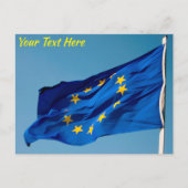 Anpassbare EU-Flagge Postkarte (Vorderseite)