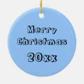 Anpassbare F16-Falkendesign Keramik Ornament (Hinten)