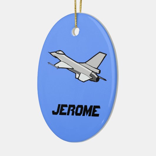 Anpassbare F16-Falkendesign Keramikornament (Links)