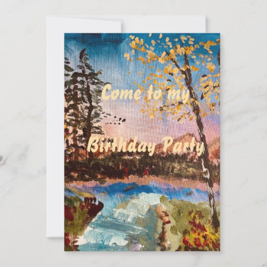 Anpassbare Fall-Party Einladung (Vorderseite)