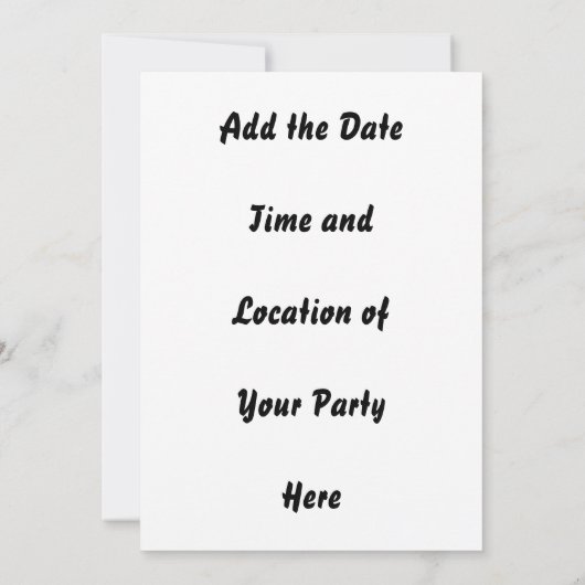 Anpassbare Fall-Party Einladung (Rückseite)