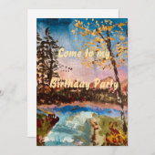 Anpassbare Fall-Party Einladung (Vorne/Hinten)