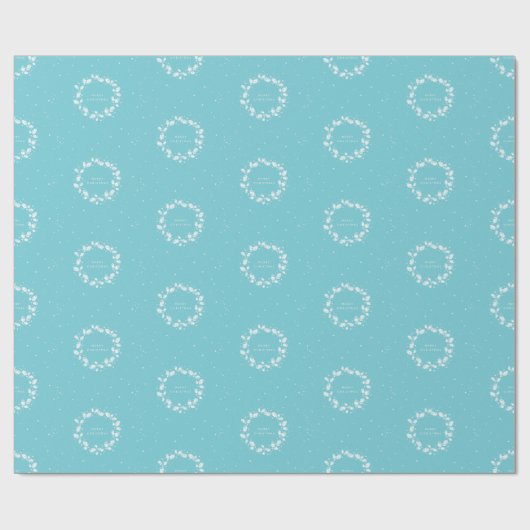 Anpassbare Farbe Frohe Weihnachtsfeier Geschenkpapier (Flach)