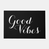 Anpassbare Farbe und Text gute Bilder glücklich Fußmatte (Vorderseite)