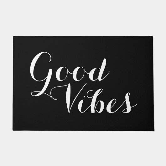 Anpassbare Farbe und Text gute Bilder glücklich Fußmatte (Vorderseite)