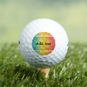 Anpassbare Farben der Regenbogenvorlage Golfball (Insitu T-Shirt)