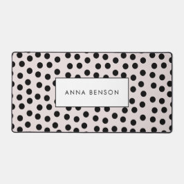 Anpassbare Farben Polka-Punkte Schreibtischunterlage