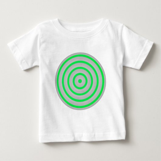 Anpassbare Farbkonzentrische Circle-Design Baby T-shirt (Vorderseite)