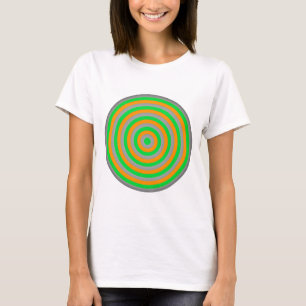 Anpassbare Farbkonzentrische Circle-Design T-Shirt