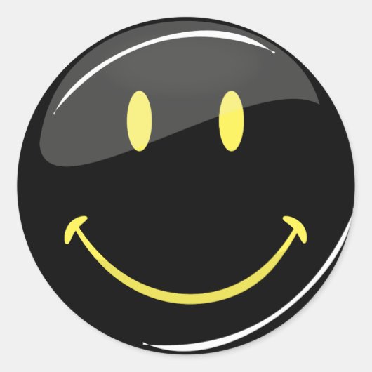 Anpassbare Farbneonkleber Runder Aufkleber (Vorderseite)