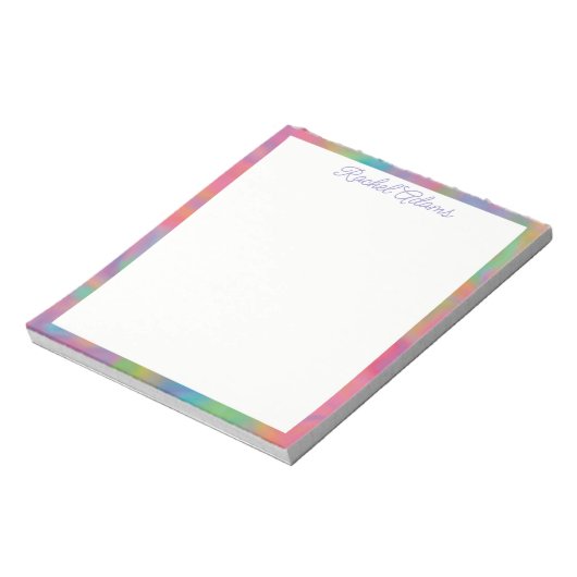Anpassbare Farbsplotten Notizblock (Rotiert)