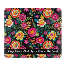 Anpassbare Fiesta Floral Extravaganza Schneidebrett