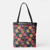 Anpassbare Fiesta Floral Extravaganza Tasche (Rückseite)