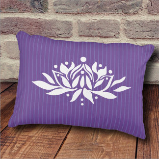 Anpassbare Flaming Lotus-Blume Akzent Kissen