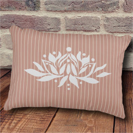 Anpassbare Flaming Lotus-Blume Akzent Kissen