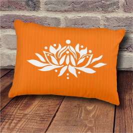 Anpassbare Flaming Lotus-Blume Akzent Kissen