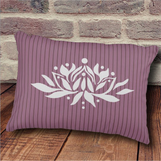 Anpassbare Flaming Lotus-Blume Akzent Kissen
