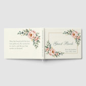 Anpassbare Florale Hochzeit Gästebuch (Voll)