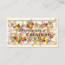 Anpassbare florale Retro-Frühlingsblumen Primel