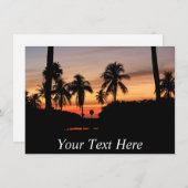 Anpassbare Florida-Sonnenuntergangskarte (Vorne/Hinten)