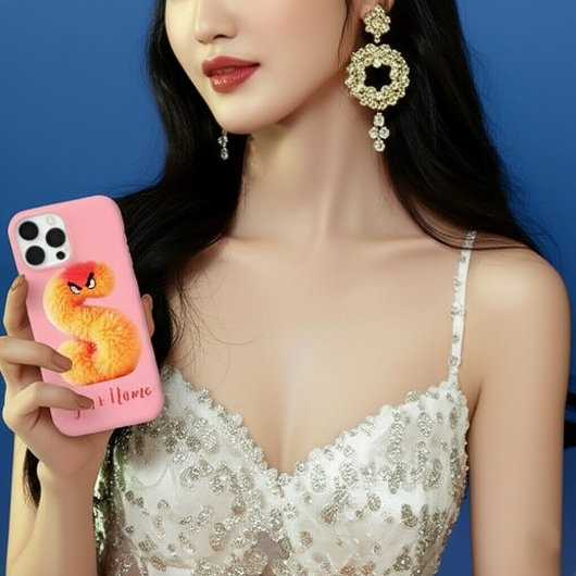 Anpassbare Fluffy Monster S Initial Case-Mate iPhone Hülle