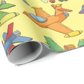 Anpassbare Flugzeuge Geschenkpapier (Rolleneckpunkt)