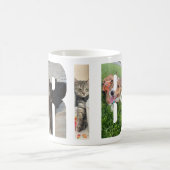 Anpassbare Foto-Buchstabenrahmen "TRIBE"-Liebe Kaffeetasse (Mittel)