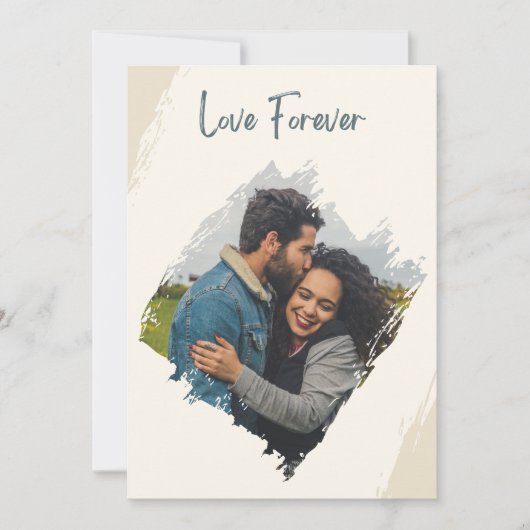 Anpassbare Foto-Flachkarte (Vorderseite)