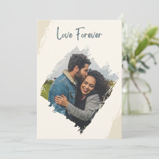 Anpassbare Foto-Flachkarte (Stehend Vorderseite)