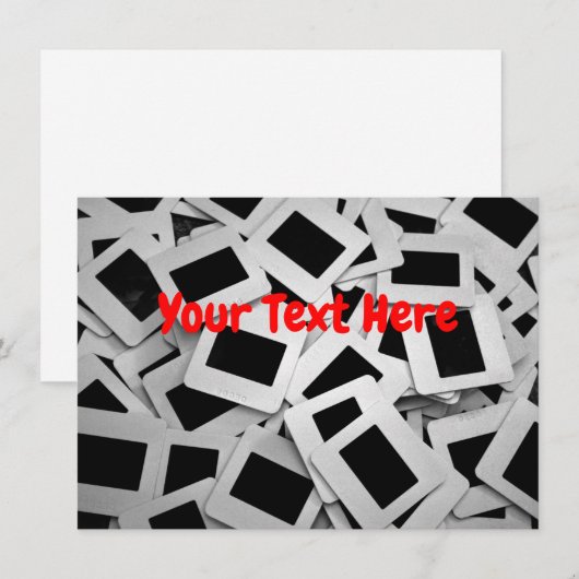 Anpassbare Foto-Folien-Karte (Vorne/Hinten)