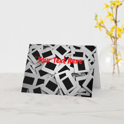 Anpassbare Foto-Folien Karte (Gelbe Blume)