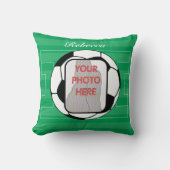 Anpassbare Foto-Fußball Kissen (Vorderseite)