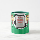 Anpassbare Foto Fußball-Mädchen Foto Tasse (Zentrum)