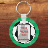 Anpassbare Foto-Fußball Schlüsselanhänger (Vorderseite)