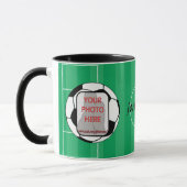 Anpassbare Foto-Fußball Tasse (Links)