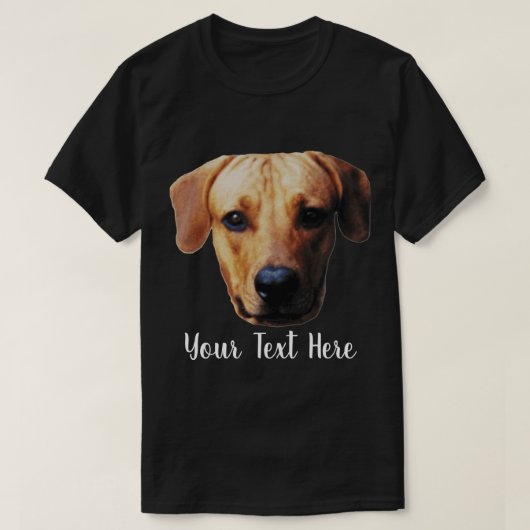 Anpassbare Foto-Hundfläche T-Shirt (Design vorne)