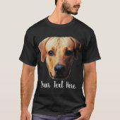 Anpassbare Foto-Hundfläche T-Shirt (Vorderseite)