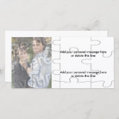 Anpassbare Foto "Mock" Puzzle Card - 12 Stück (Vorne/Hinten)