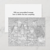 Anpassbare Foto "Mock" Puzzle Card-12 Stücke (Vorne/Hinten)