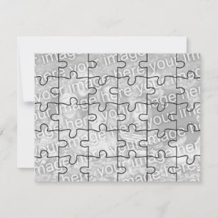 Anpassbare Foto "Mock" Puzzle Card-30 Stück