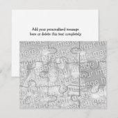 Anpassbare Foto "Mock" Puzzle Card-9 Stücke (Vorne/Hinten)