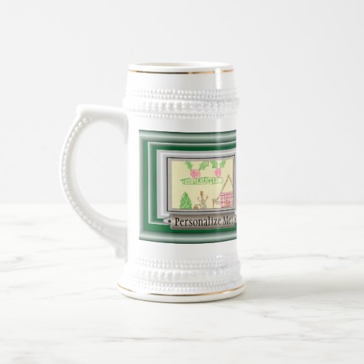 Anpassbare Foto- oder Kunstrahmen Bierglas (Links)