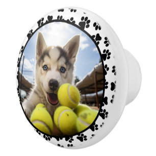 Anpassbare Foto-Paw-Eigenschaft Perfektion Keramikknauf