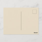 Anpassbare Foto Post Card Ragdoll Cat Vintag Postkarte (Rückseite)